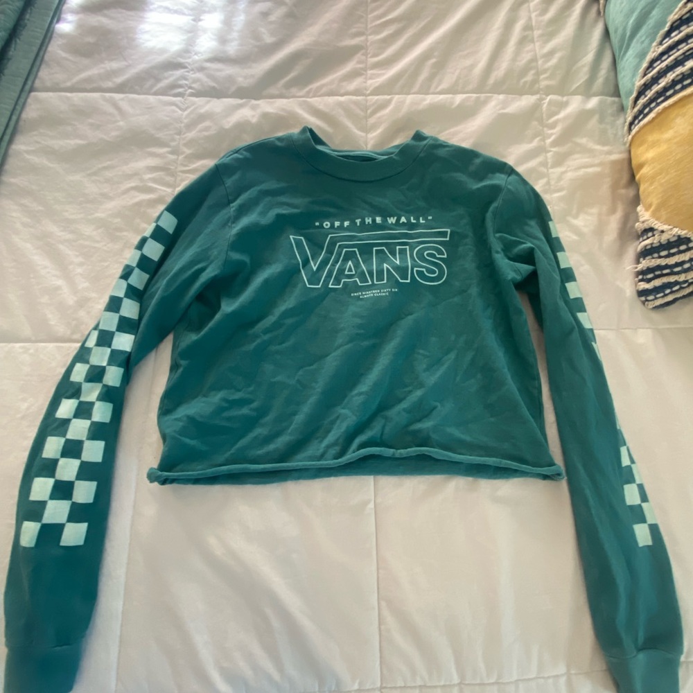PacSun Green Vans Cropped Long Sleeve